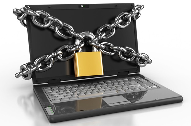 locked laptop